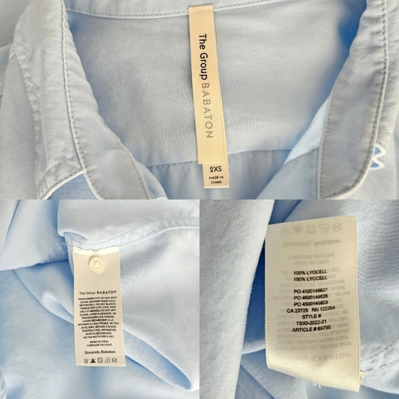 🇨🇦 Aritzia Group By Babaton Light Blue Utility Shirt - Picture 11 of 16